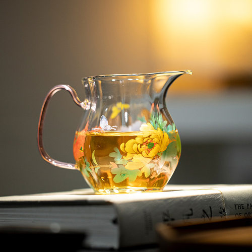 高硼硅玻璃公道杯耐高温耐热高颜值家用分茶器茶道配件茶海
