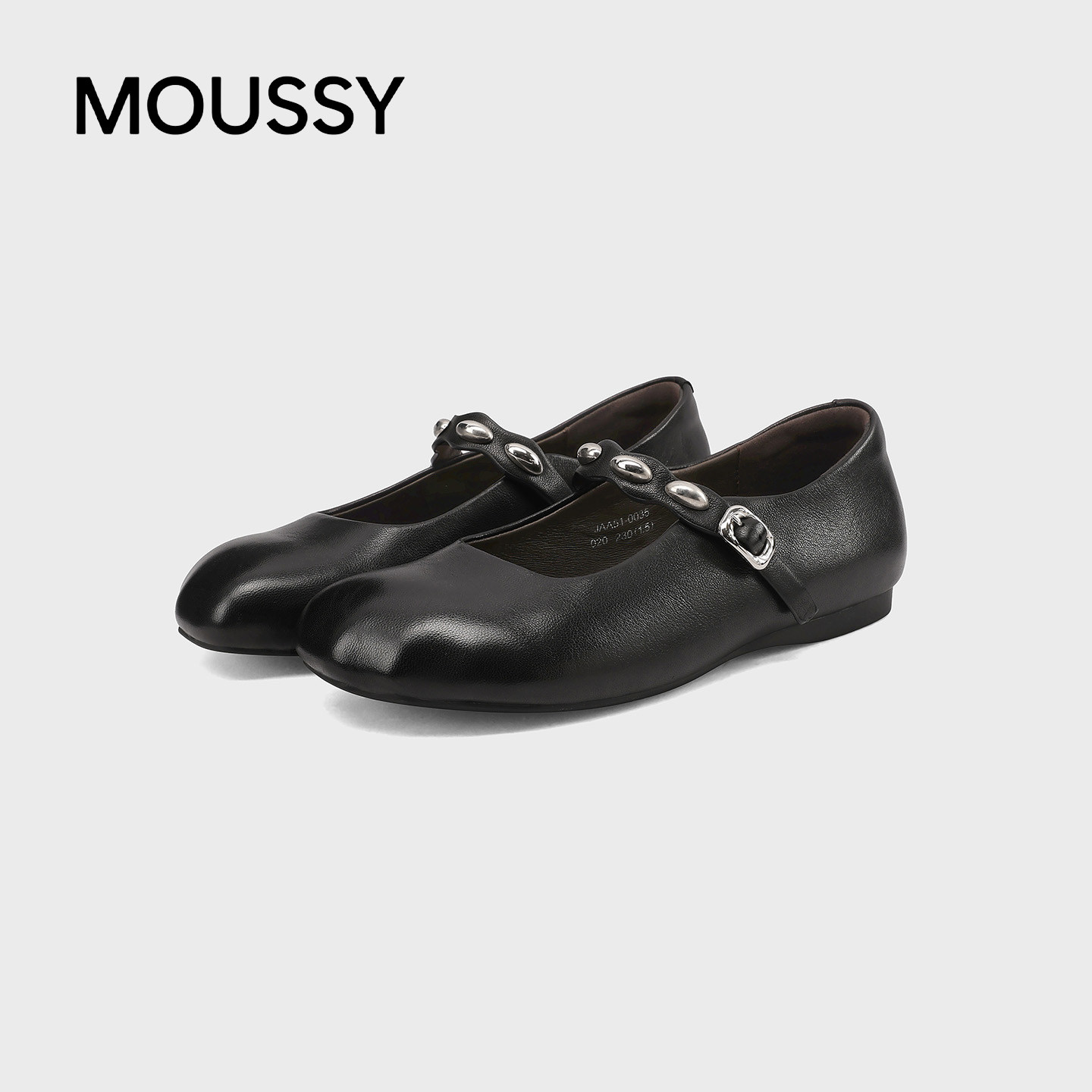 MOUSSY玛丽珍单鞋圆头浅口平底