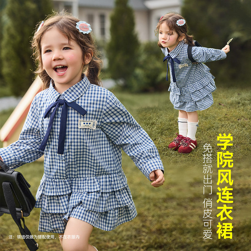 ASK女童连衣裙2026秋季新款