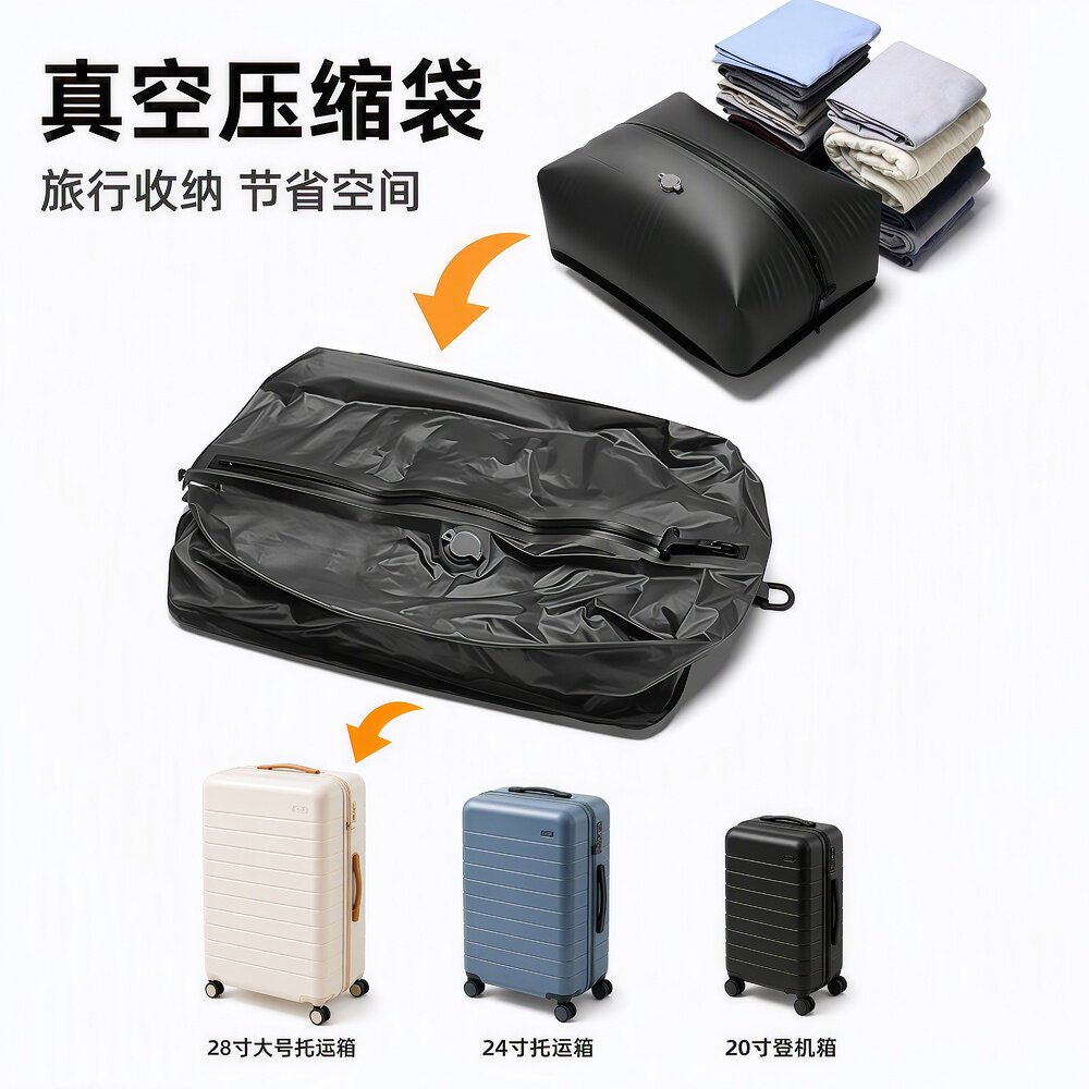 出差旅行行李衣物真空压缩收纳袋
