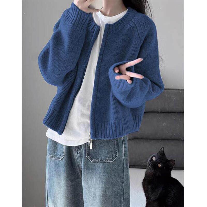 春秋冬新款毛衣外套女针织开衫秋