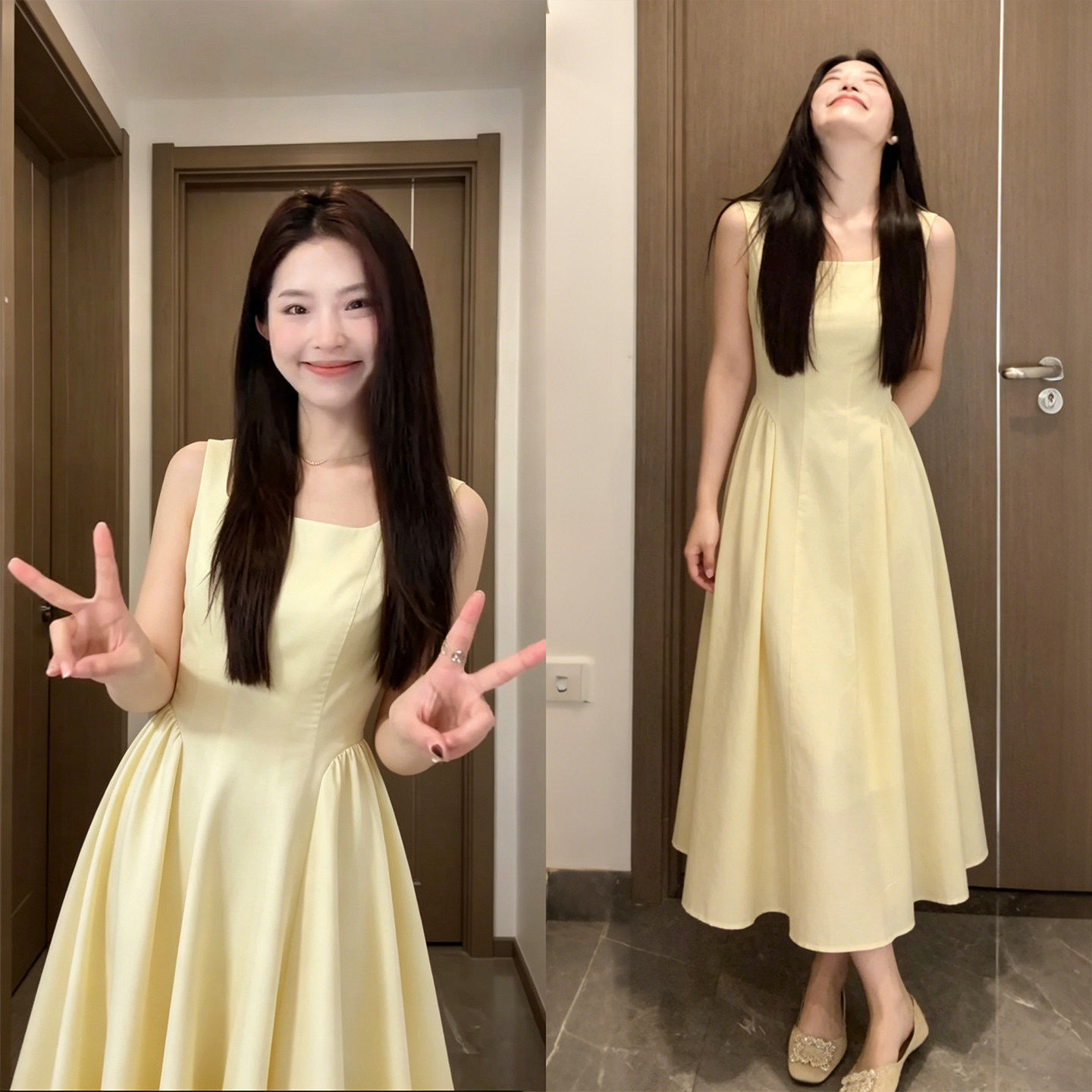 白色吊带连衣裙女夏2026新款小个子巨好看小众掐腰短裙白月光裙子