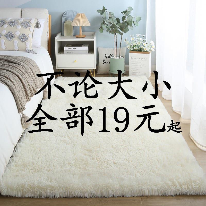 卧室地毯床边毯加厚床下满铺飘窗榻榻米垫家用网红ins风毛毯防滑