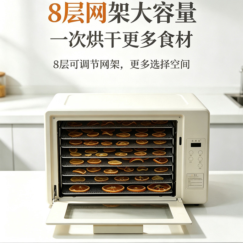 水果烘干机家用宠物食品 商用食物干果机全自动风干箱台式干燥箱