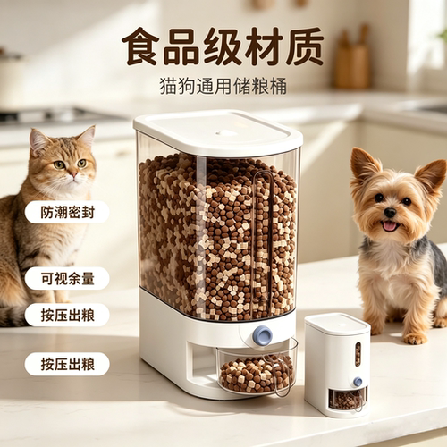 大容量密封防潮自动出粮储粮桶