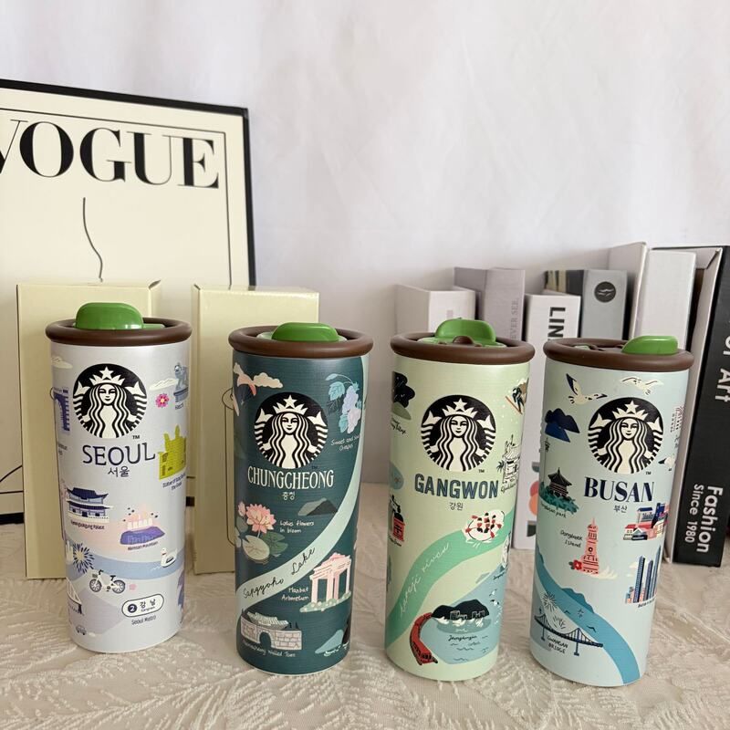 春日花新款现货星爸爸304高颜值咖啡杯春日便携水杯不锈钢咖啡杯