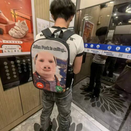 猪神书包piggod书包猪神同款背包
