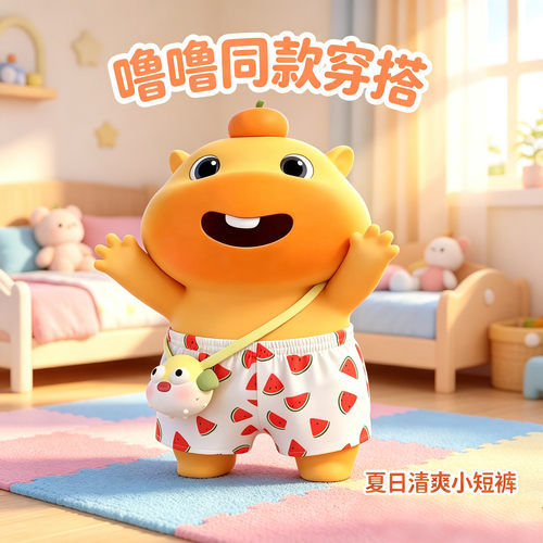 水豚噜噜同款西瓜内裤裤头裤衩