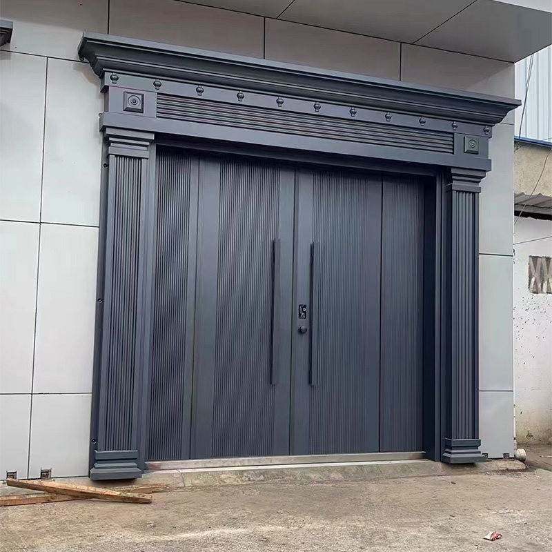 铸铝别墅大门农村自建房堂屋大门进户门双开门子母门庭院门防盗门