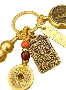 赵公明招财令挂件属马的吉祥佩戴物钥匙扣吊O坠武财神五路十二生