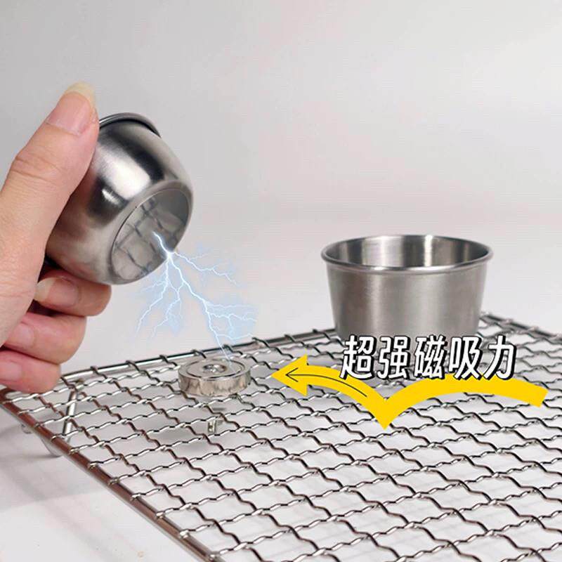 鹦鹉不锈钢磁吸食盒保温箱笼底外出笼通用鸟禽喂食器水壶饲料盒