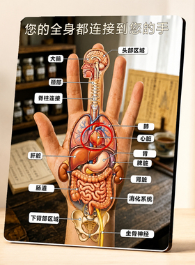 美容院养生馆手部脏腑反射区摆件