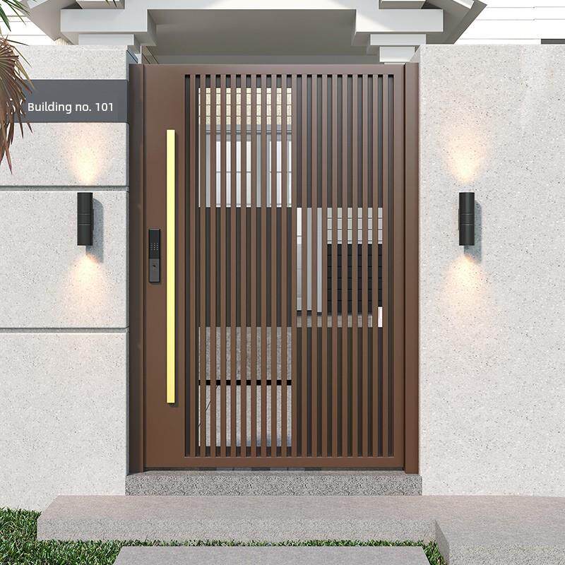 铝合金大院门别墅门双门大院门农村自建房大院门铝合金艺术门