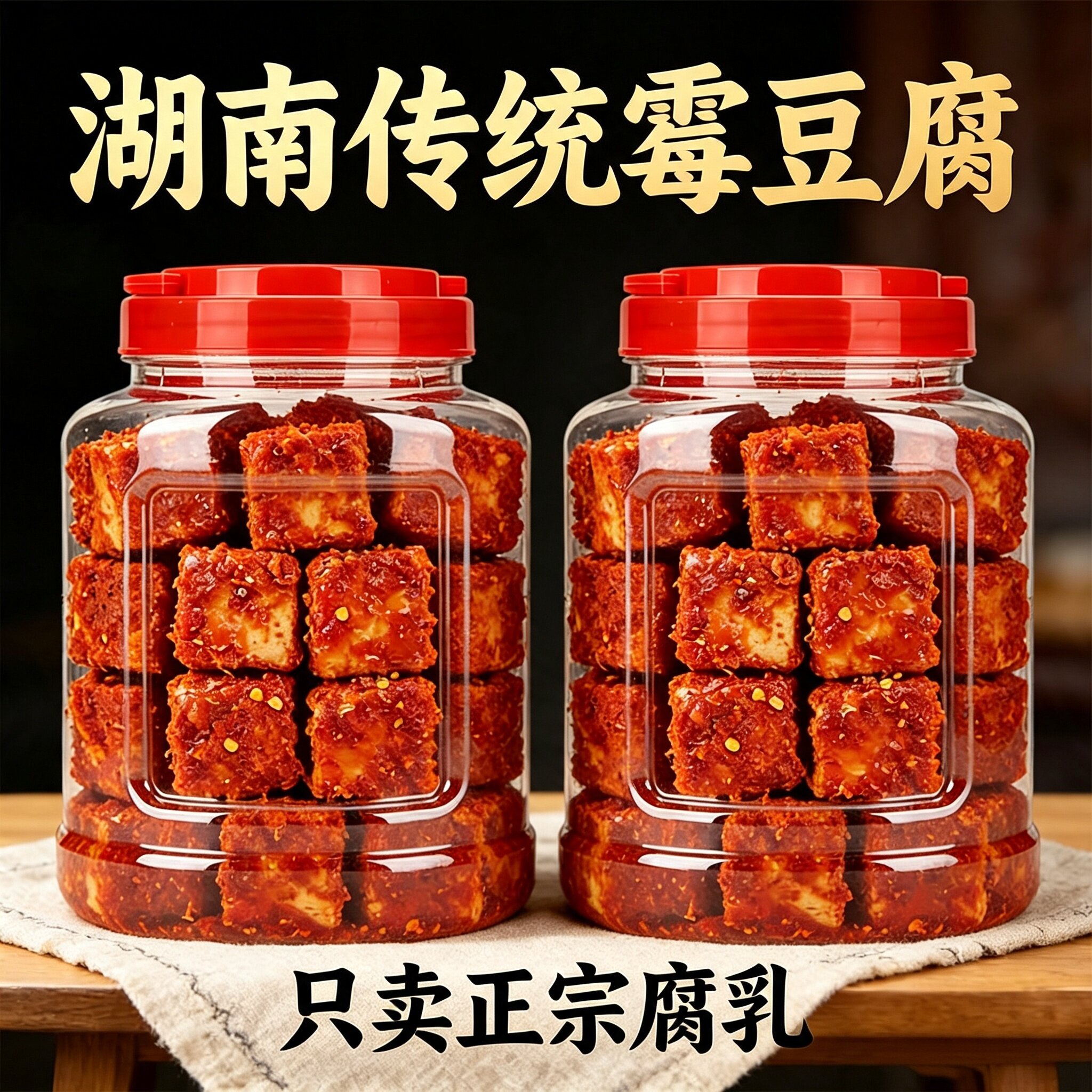 正宗老式豆腐乳霉豆腐湖南特产白溪农家风味麻辣纯手工现拌下饭菜
