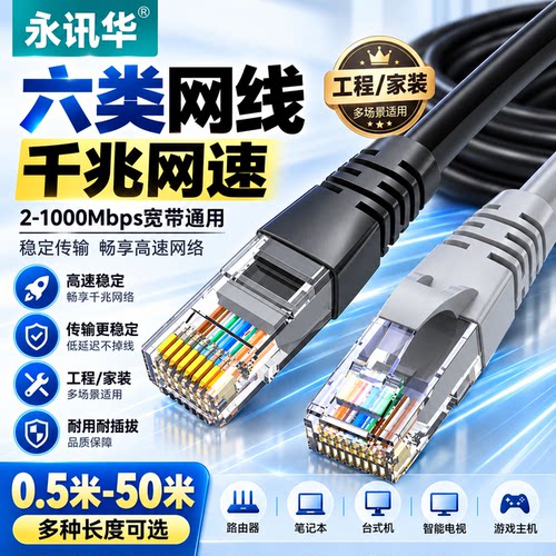 永讯华六类千兆宽带网线