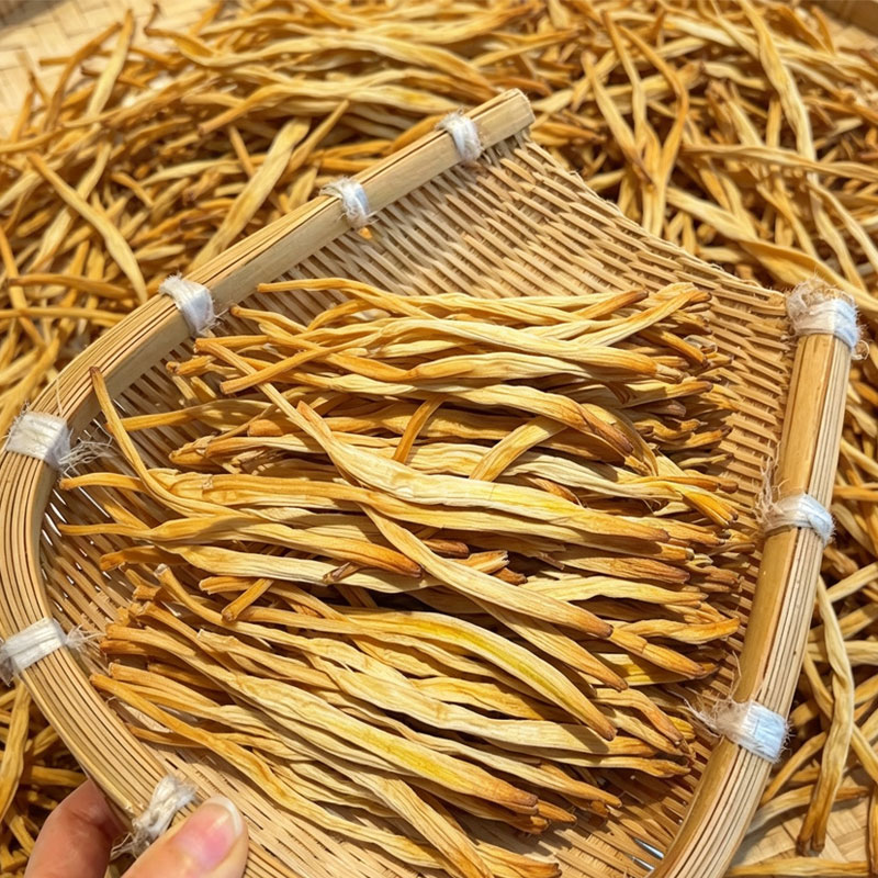 新货黄花菜干货批发农家无硫金针菜自然晒干火锅配菜煲汤食材散装