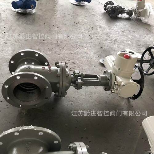 冷却水电动闸阀旁通阀Z941H-10P DN350材质不锈钢CF8 modbus通讯