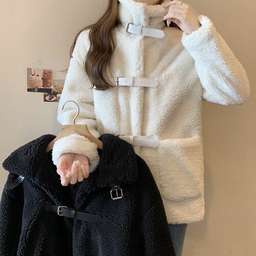 秋冬羊羔绒外套女皮草韩