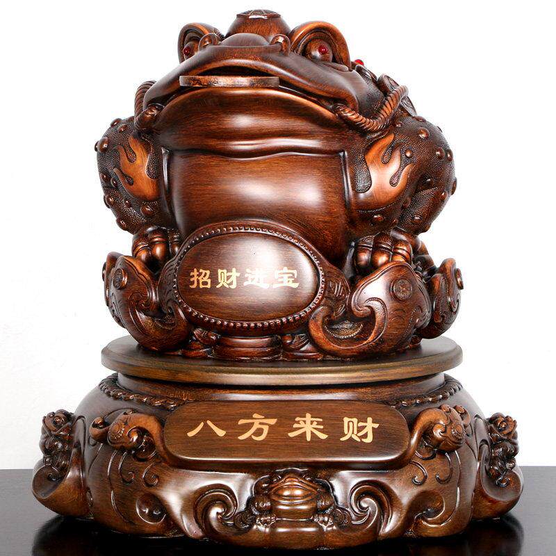 金蟾摆件大号三足蟾蜍开业礼品金蝉店铺办公室收银柜台装饰品