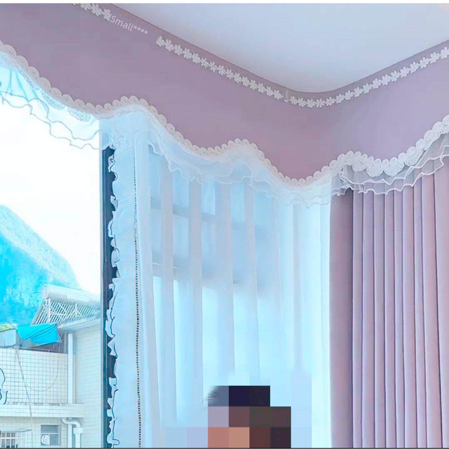 窗帘定制卧室高级感法式少女全遮光儿童房客厅加高绍兴柯桥窗帘