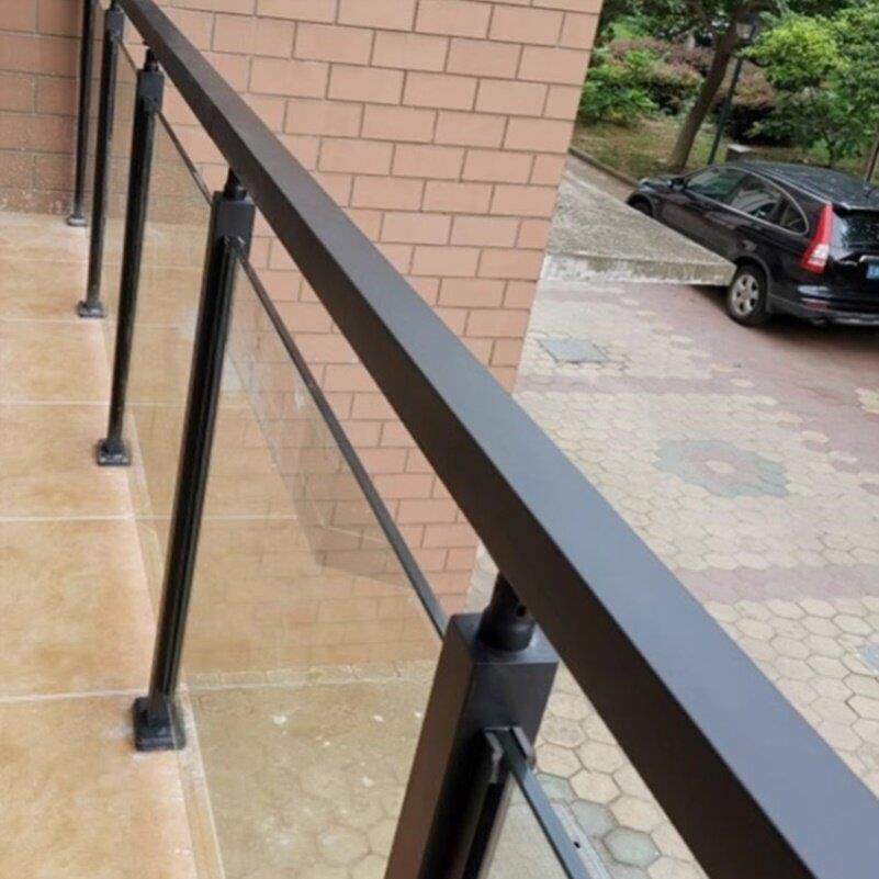 钢化玻璃护栏不锈钢立柱农村自建房室内家用楼梯扶手自装阳台栏杆