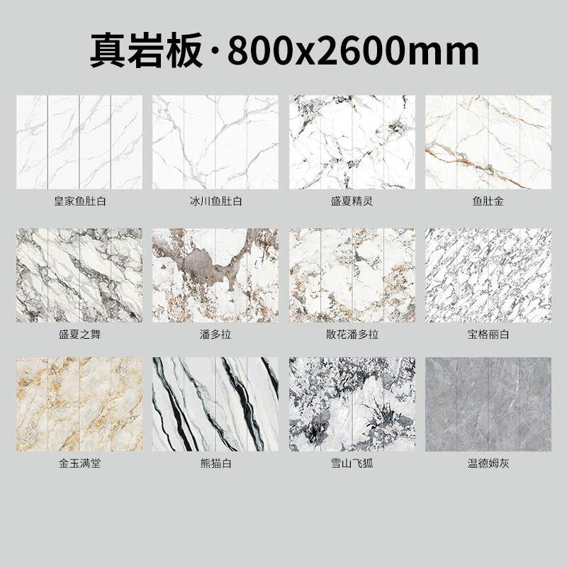 800x2600岩板电视背景墙客厅瓷砖大板鱼肚白金彷大理石轻奢潘多拉