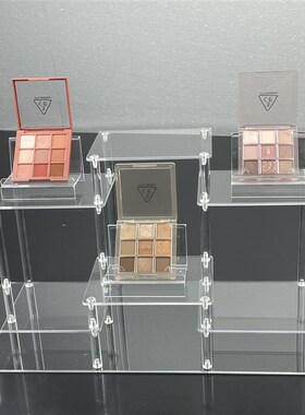 亚克力阶梯小型博古架三s层展览架茶具套装展台博物馆摆台柜台模