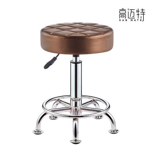 美发大工椅子发廊专用剪发凳理髲师傅椅升降转美容凳圆美甲椅按摩