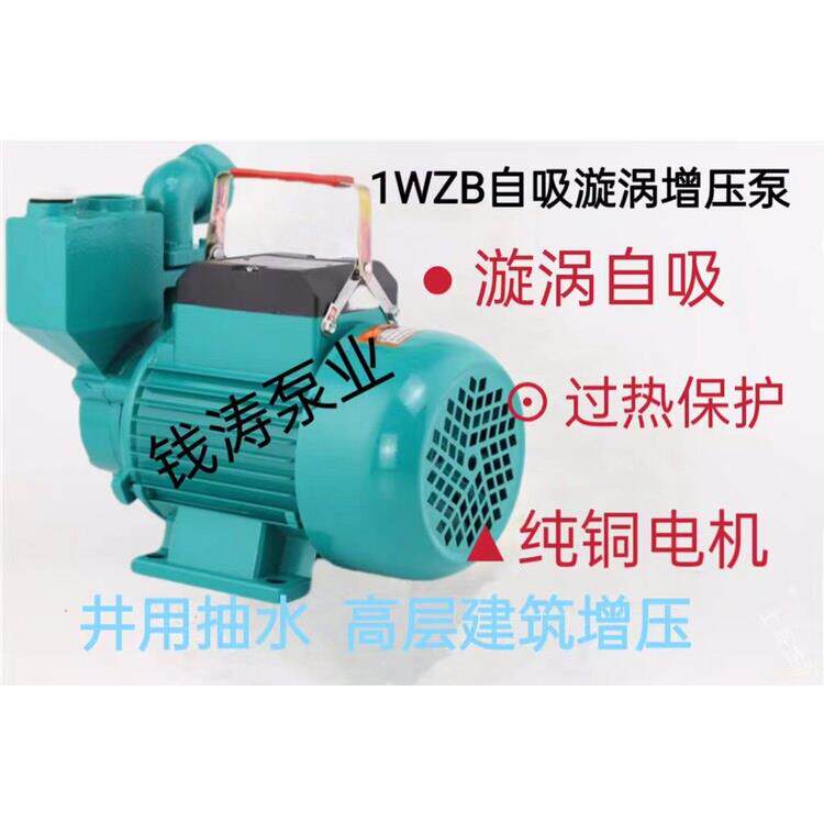 上海钱涛家用自吸漩涡增压泵自来水增压井水抽水220v吸力好扬程高