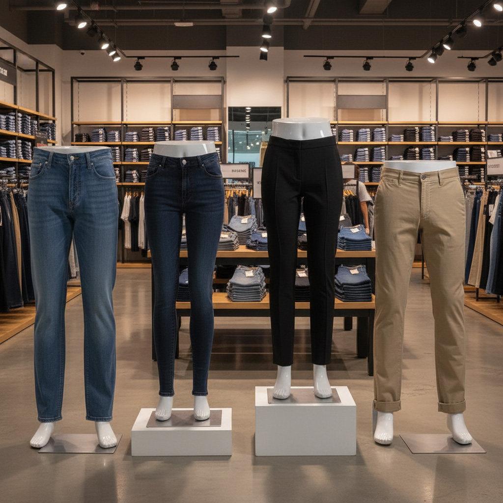 男女下半身模特道具裤架内搭裤模特展示腿模模特裤模橱窗裤子展示
