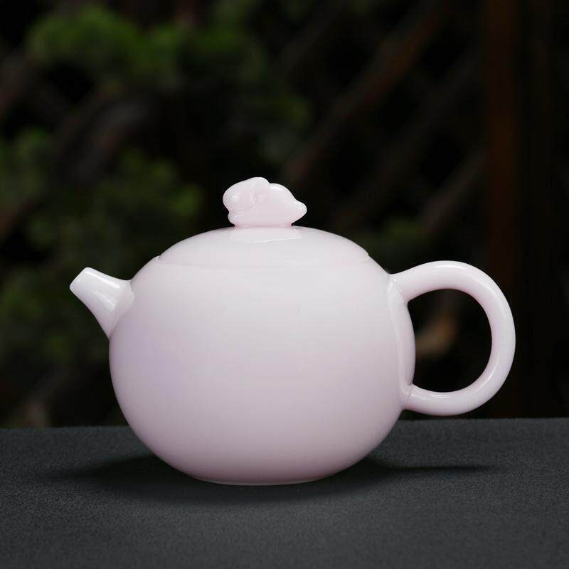 德化羊脂玉冰种白瓷泡茶壶陶瓷小号球孔过滤功夫茶具单壶西施壶