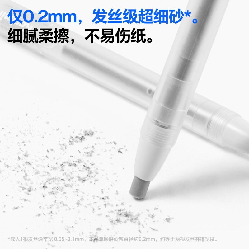 【热销】按动磨砂橡皮笔多种字迹修改超细砂精准擦除学生橡皮擦-x