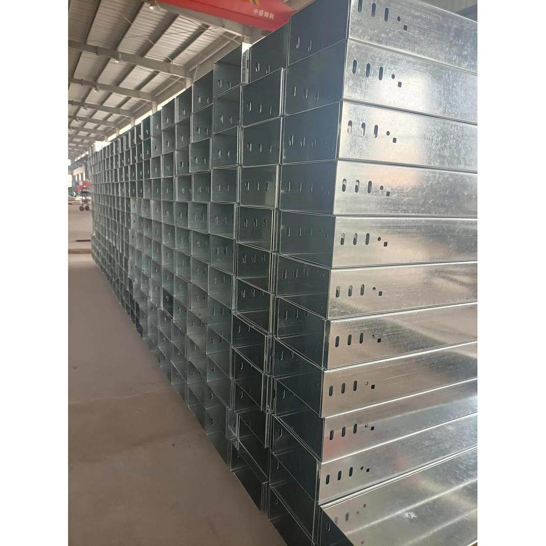 镀锌铝镁电缆桥架现货 强电非标定制梯式槽式线槽盒厂家防火喷塑图片