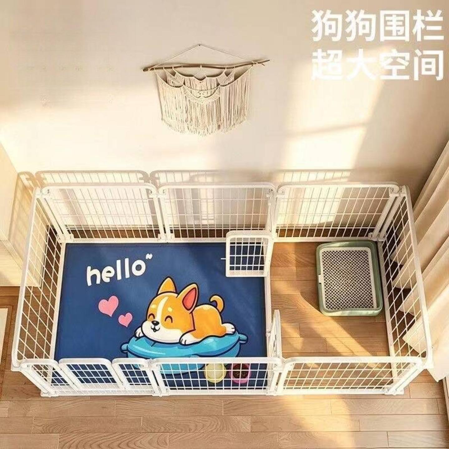 狗笼子狗围栏家用室内宠物栅栏可DIY自由设计小中大型犬宠物围栏