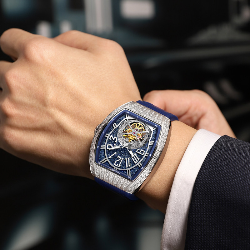 hanboro衡宝罗男士机械表全自动机械手表防水夜光潮流新款腕表