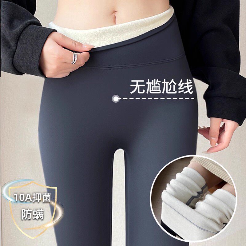 加绒鲨鱼裤女外穿2025新款秋冬季加厚棉裤高腰收腹提臀瑜伽打底裤