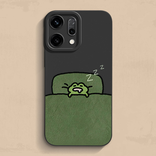 se3保护套ultra超薄 真我液态reamlegt6软v30硅胶Ace男女Neo款 睡觉青蛙opporeno14手机壳findx8个性 一加13新款