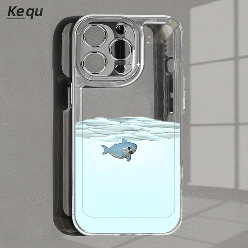 小鲨鱼iPhone16透明手机壳