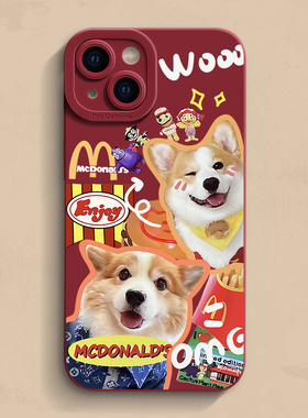 两只柯基iphone17手机壳11硅胶15苹果14pro max防摔xr狗狗12全包se软壳mini可爱7/8plus创意16个性13适用16