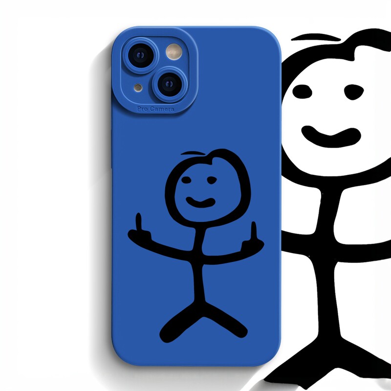 火柴人iPhone17手机壳15男苹果14pro max个性13创意12高级11新款xr保护套mini女6情侣16硅胶se3软简约7/8plus