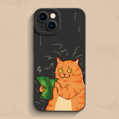 点钞橘猫iPhone18手机壳