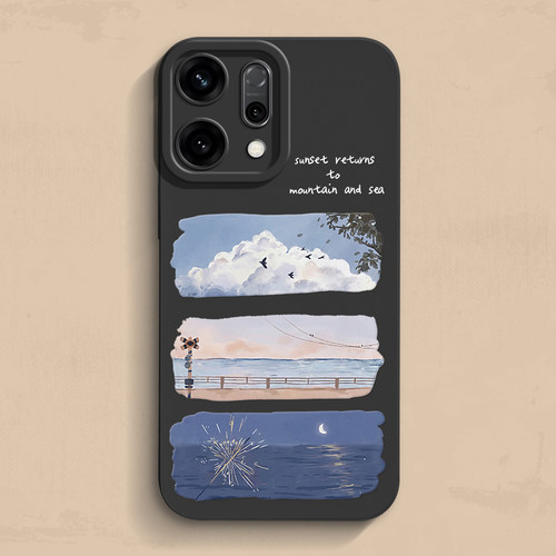 海边白云opporeno15手机壳
