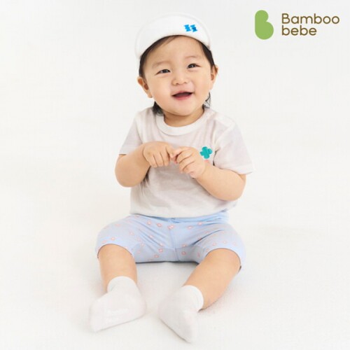 竹贝贝 婴儿打底裤 4.5分长 2件装 Bamboo Mochi Circus