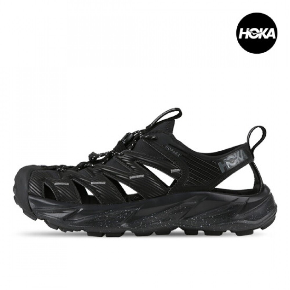 Hokaoneone 男女通用 HOPARA 凉鞋 黑色/城堡岩 1123112-BCSTL