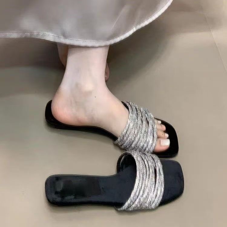 时尚少女心防滑鞋子女2026新款配裙子软底拖鞋女夏外穿仙女风凉拖