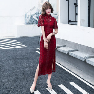 2026新款改良版红色现代旗袍夏款少女结婚敬酒服新娘礼服中国风中