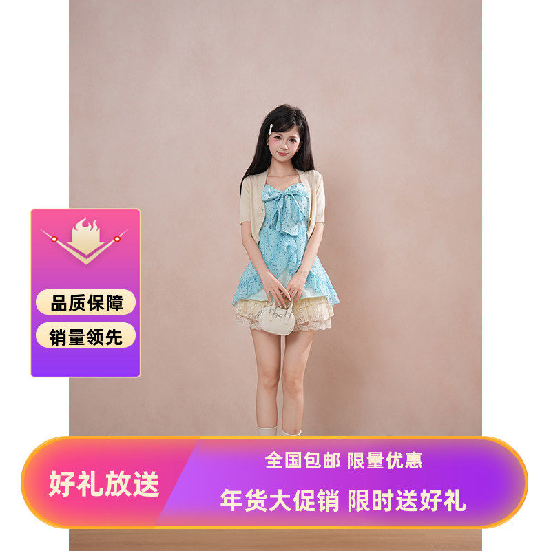 盛夏晴空夏季新款古早奈奈风设计