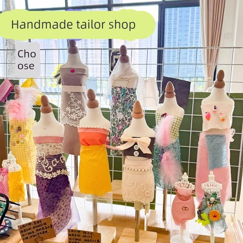 幼儿园美工区主题环创服装设计布料儿童创意手工diy模特展示架子图片