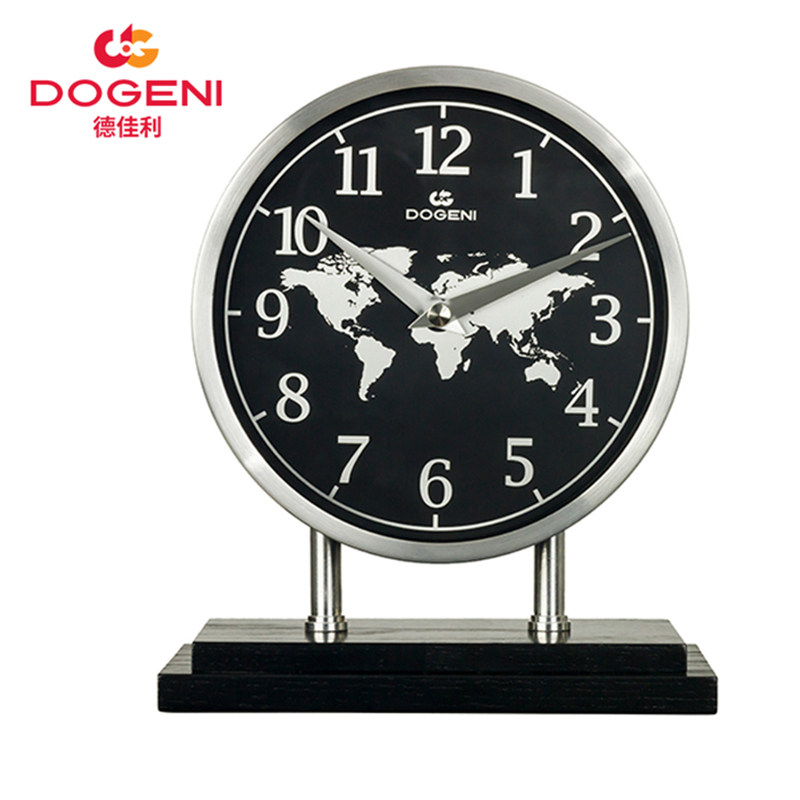 DOGENI轻奢复古大数字世界地图钟