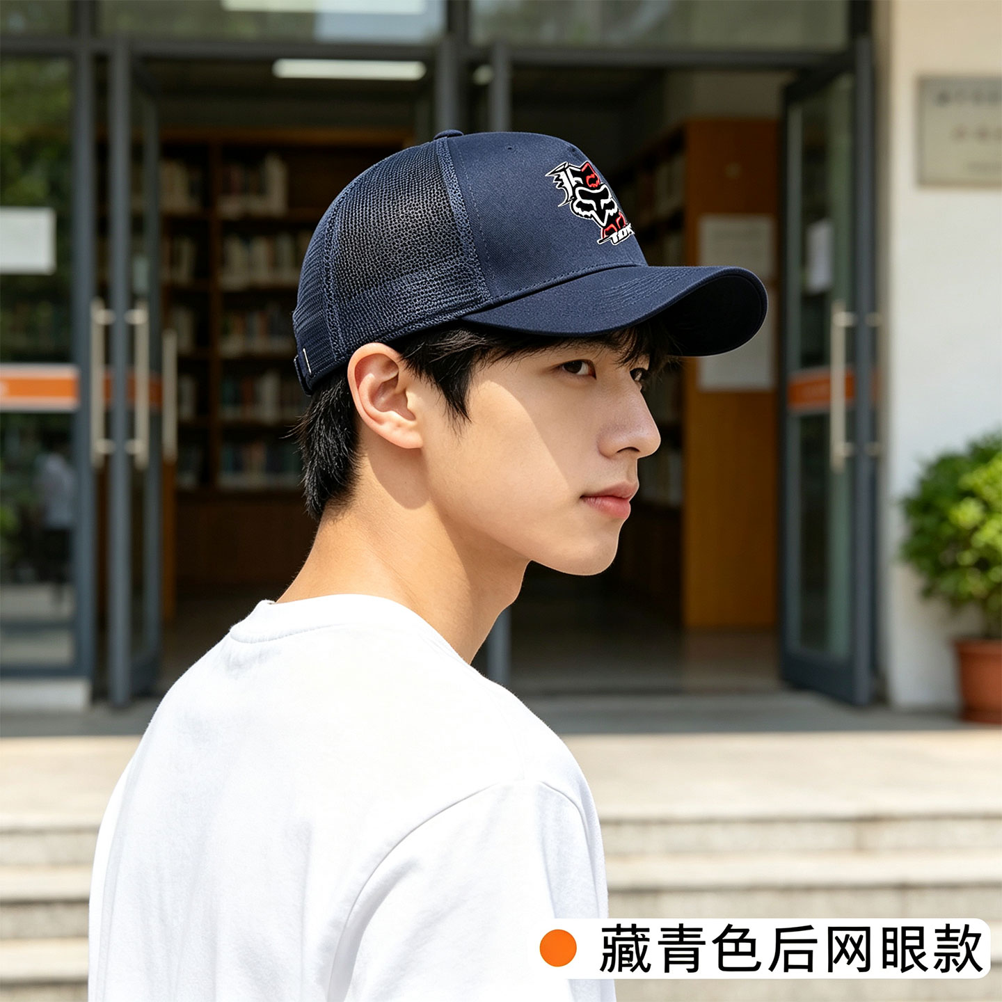 Fox福克斯狐狸头周边休闲遮阳棒球帽鸭舌帽男女同款百搭帽子潮流